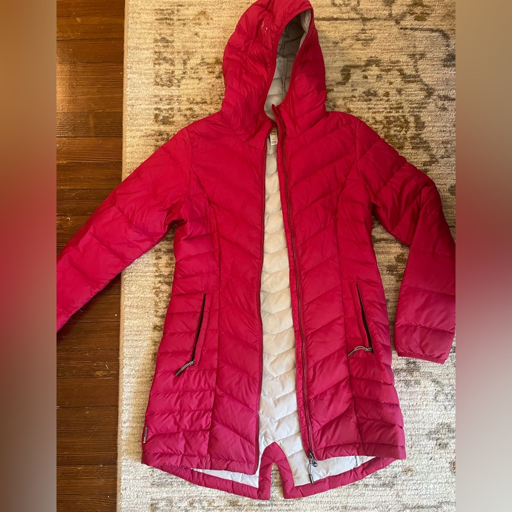 Lola puffer jacket in pink
